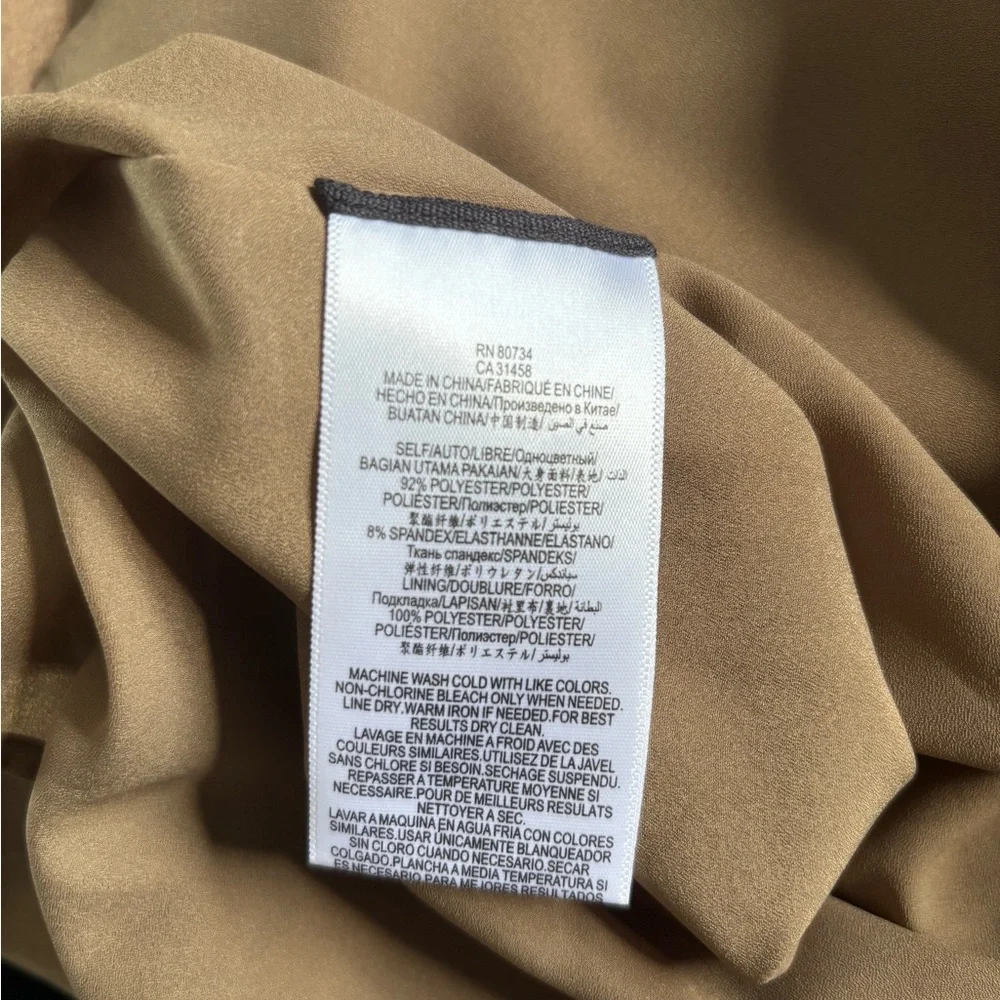 BCBGMaxAzria | Faux Suede Asymmetrical High Low Dress - Picture 7 of 8